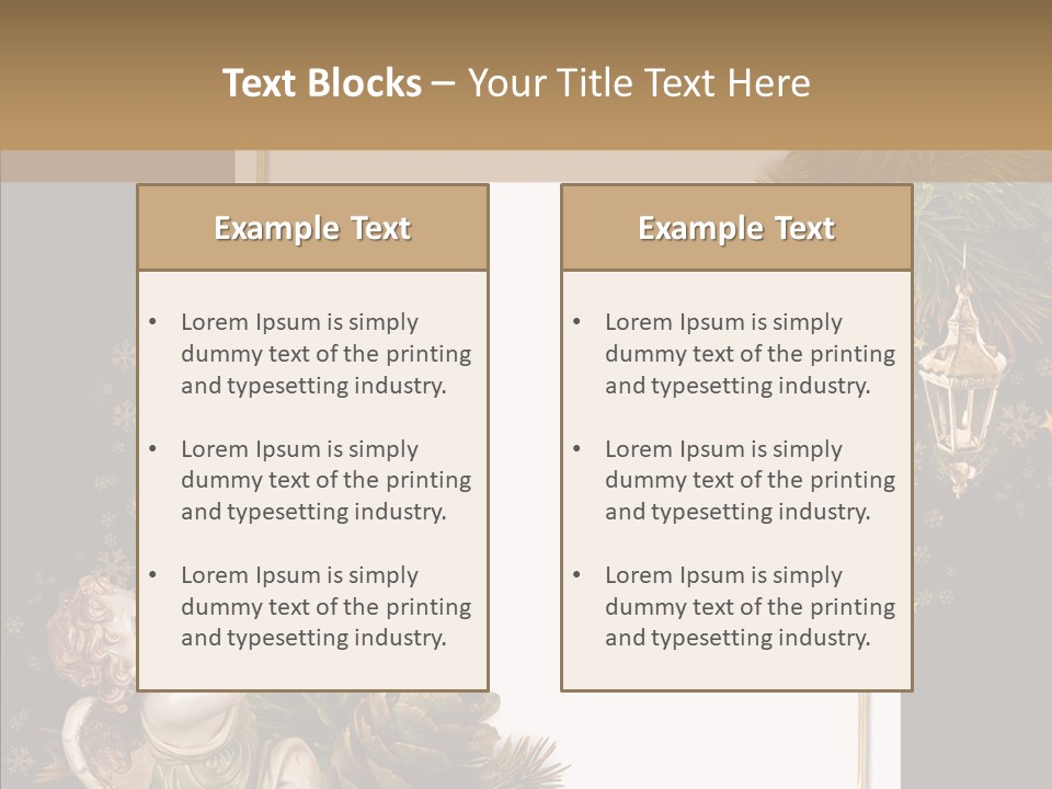 Gift Album Decor PowerPoint Template