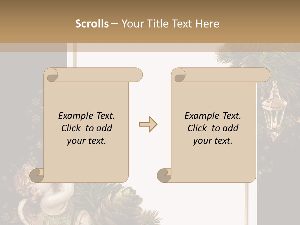 Gift Album Decor PowerPoint Template