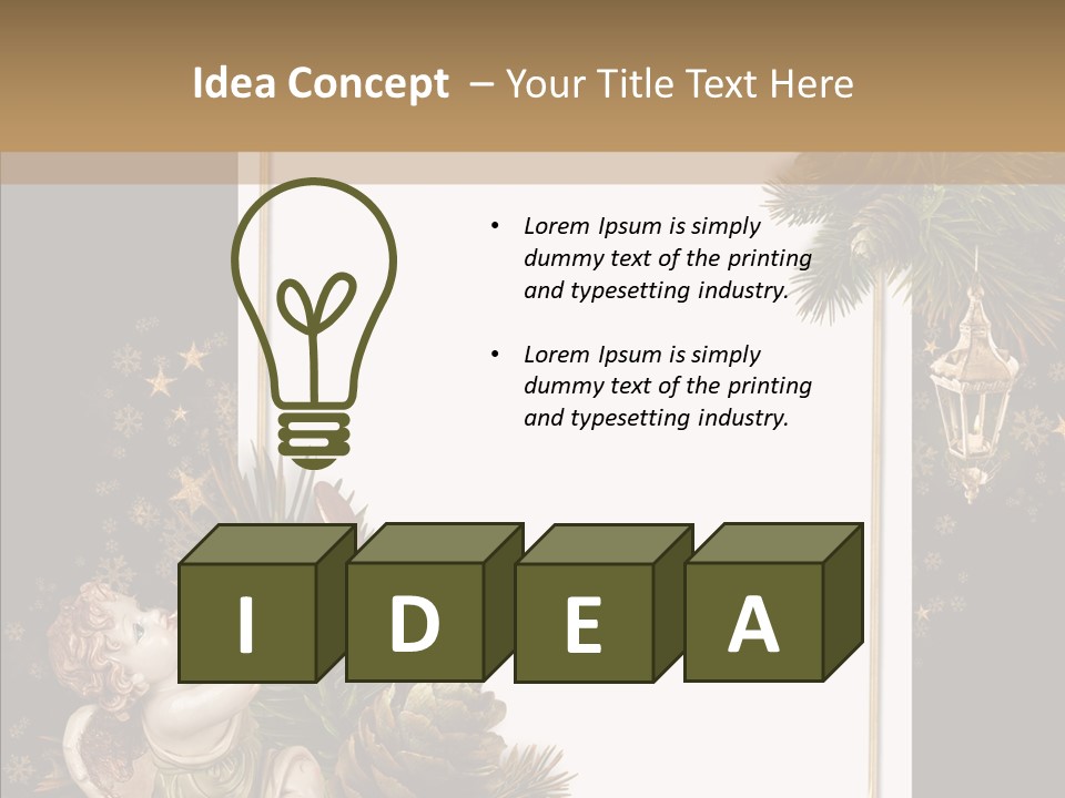 Gift Album Decor PowerPoint Template