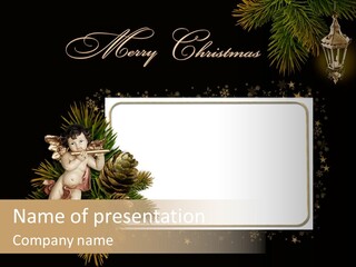 Merry Christmas Order Decor PowerPoint Template
