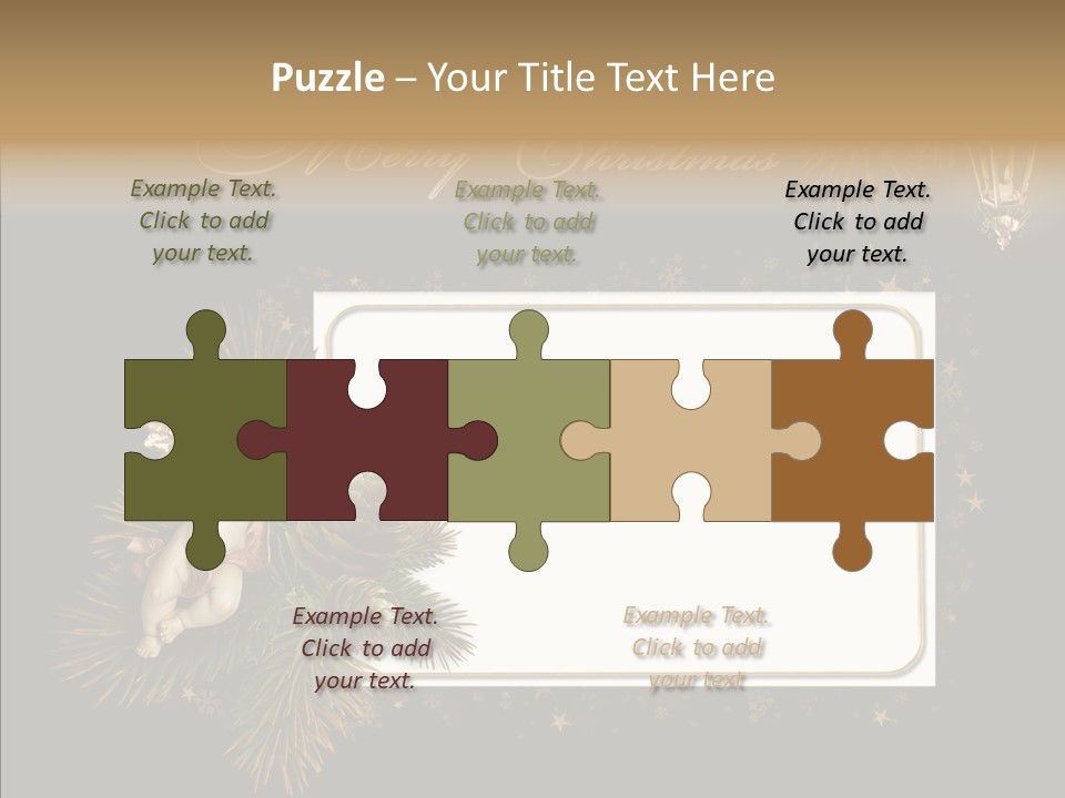 Merry Christmas Order Decor PowerPoint Template