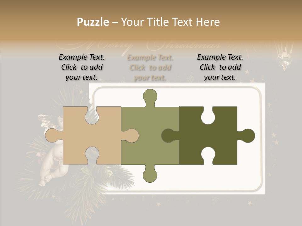 Merry Christmas Order Decor PowerPoint Template