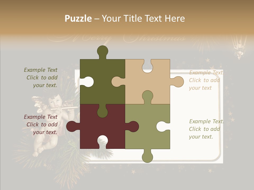 Merry Christmas Order Decor PowerPoint Template