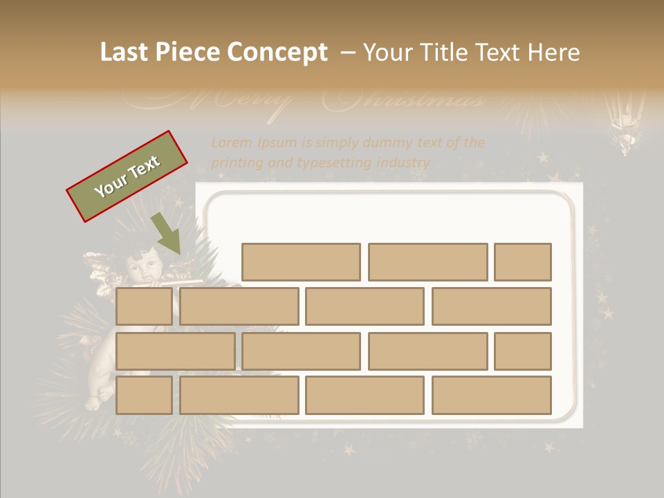 Merry Christmas Order Decor PowerPoint Template