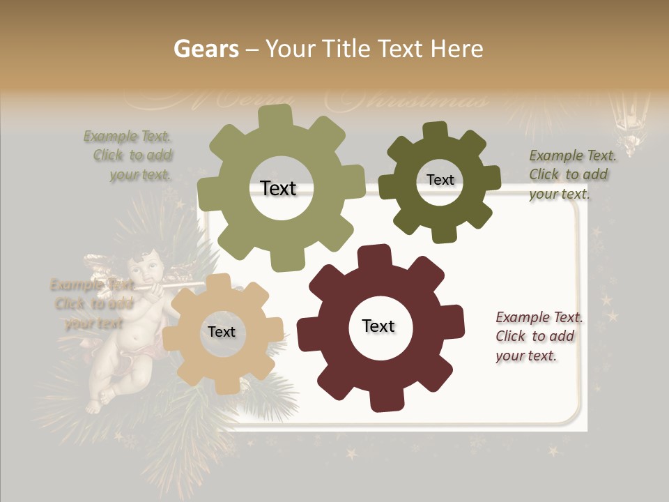 Merry Christmas Order Decor PowerPoint Template