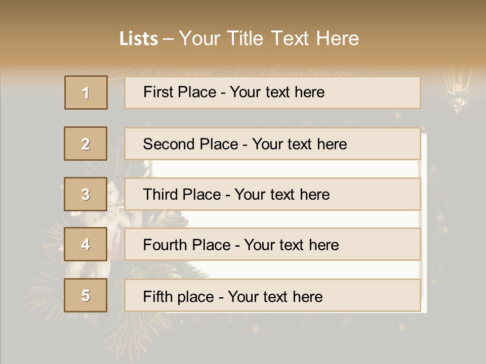 Merry Christmas Order Decor PowerPoint Template