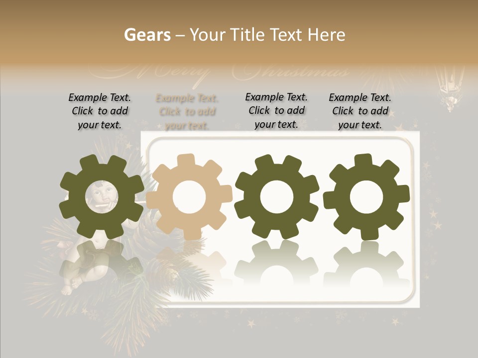 Merry Christmas Order Decor PowerPoint Template