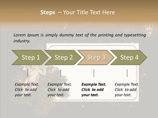 Merry Christmas Order Decor PowerPoint Template