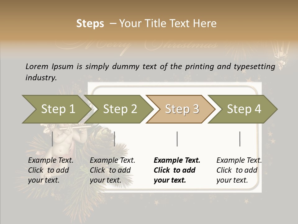 Merry Christmas Order Decor PowerPoint Template