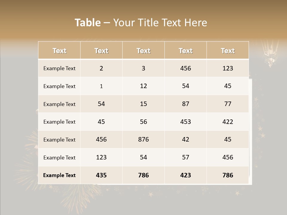 Merry Christmas Order Decor PowerPoint Template