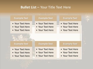 Merry Christmas Order Decor PowerPoint Template