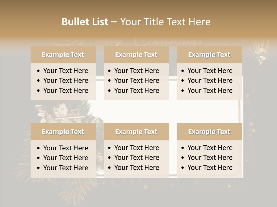 Merry Christmas Order Decor PowerPoint Template