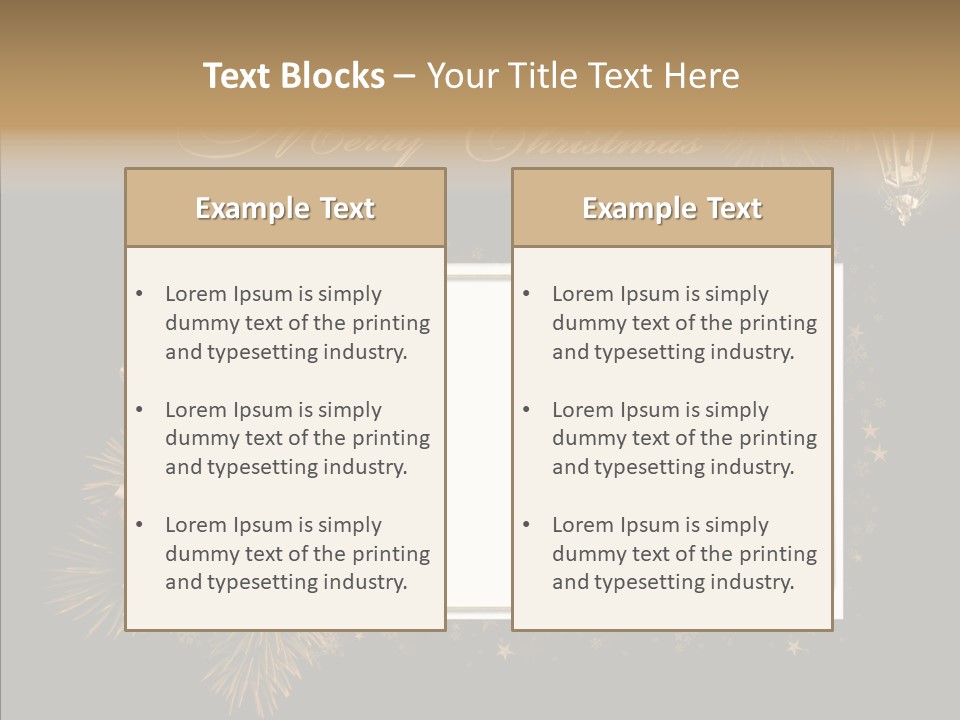 Merry Christmas Order Decor PowerPoint Template