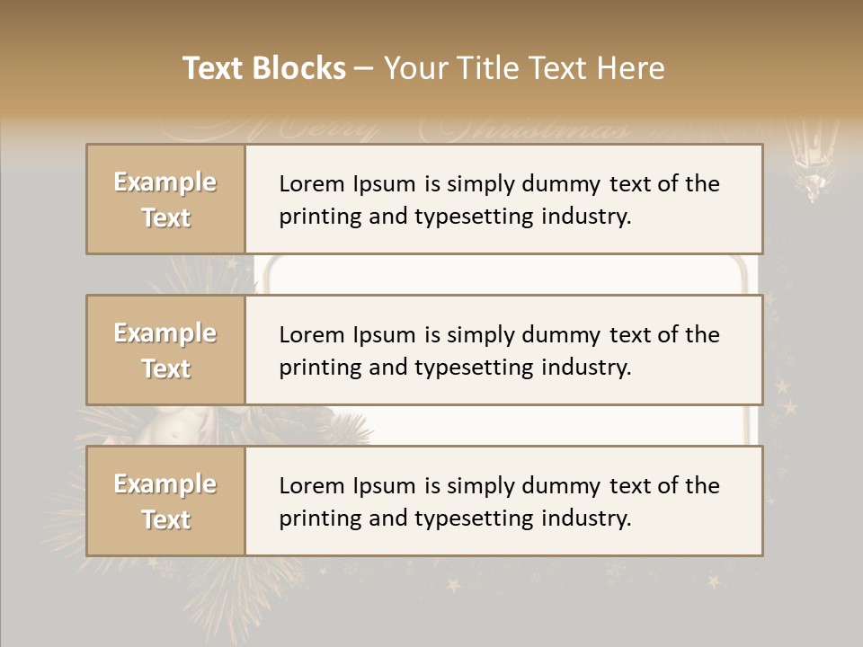 Merry Christmas Order Decor PowerPoint Template