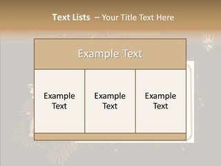 Merry Christmas Order Decor PowerPoint Template