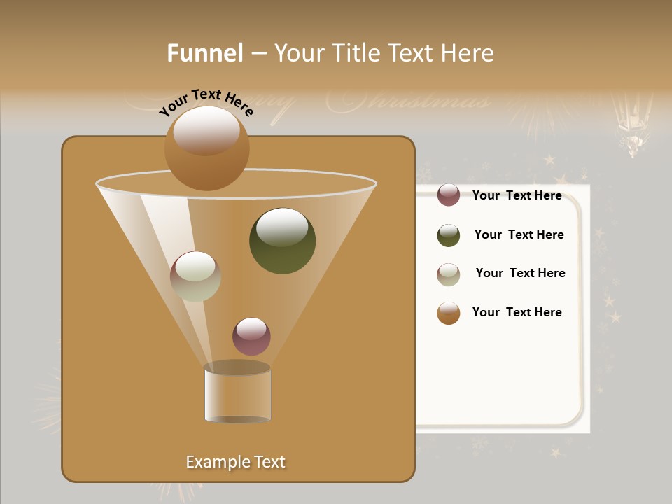 Merry Christmas Order Decor PowerPoint Template