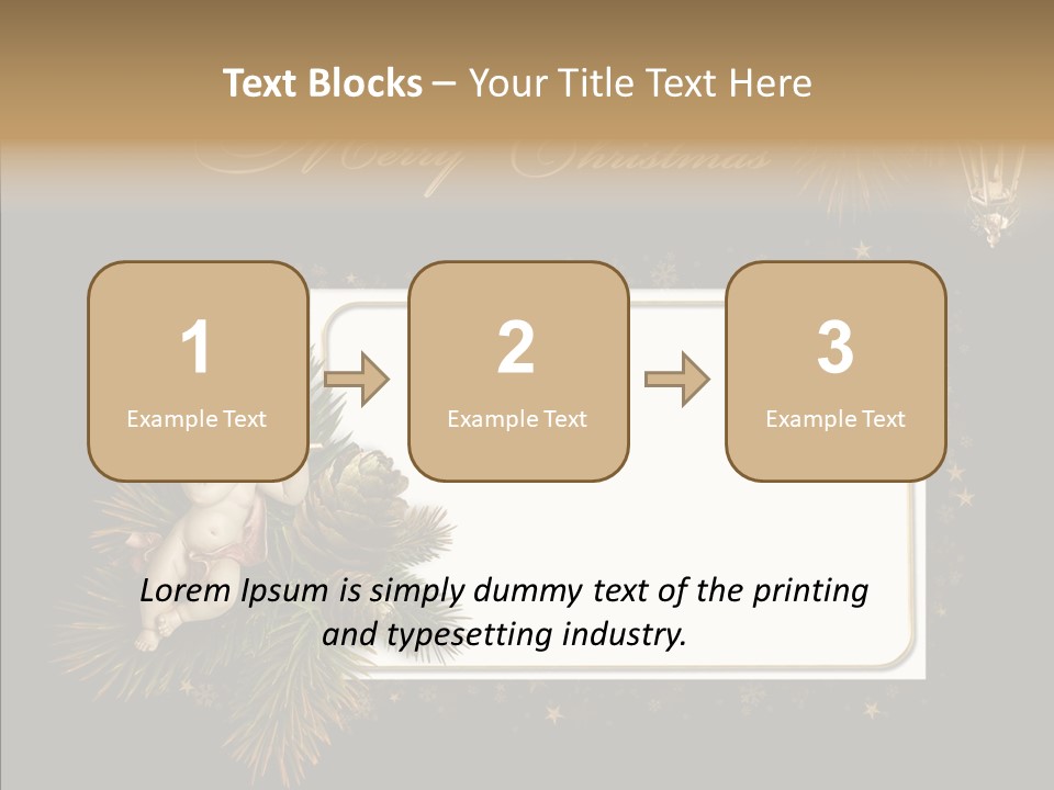 Merry Christmas Order Decor PowerPoint Template