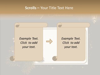Merry Christmas Order Decor PowerPoint Template