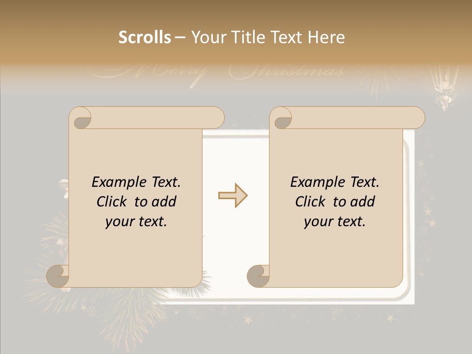 Merry Christmas Order Decor PowerPoint Template