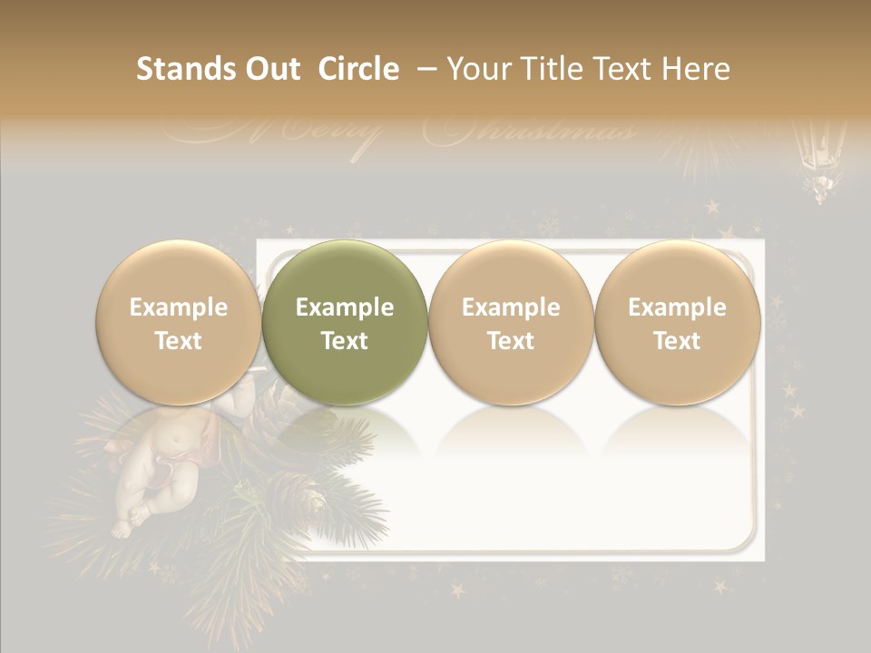 Merry Christmas Order Decor PowerPoint Template