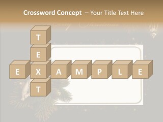 Merry Christmas Order Decor PowerPoint Template