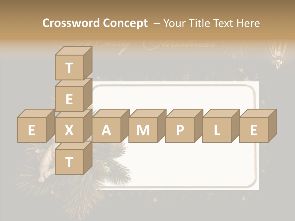 Merry Christmas Order Decor PowerPoint Template