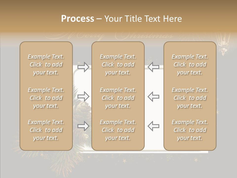 Merry Christmas Order Decor PowerPoint Template