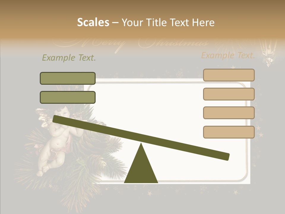 Merry Christmas Order Decor PowerPoint Template