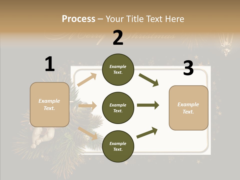 Merry Christmas Order Decor PowerPoint Template