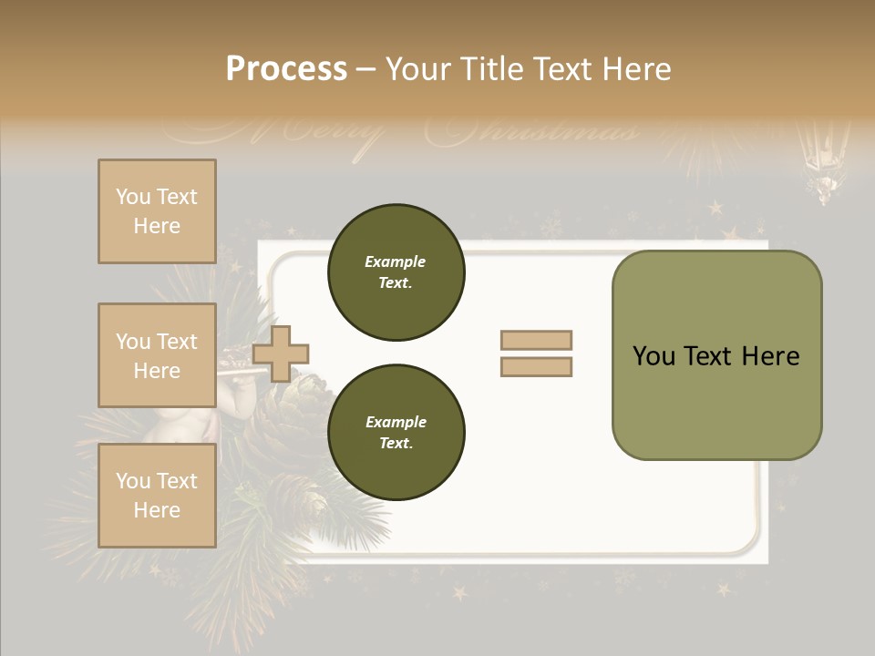 Merry Christmas Order Decor PowerPoint Template