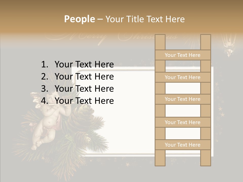 Merry Christmas Order Decor PowerPoint Template