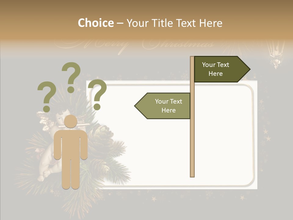 Merry Christmas Order Decor PowerPoint Template