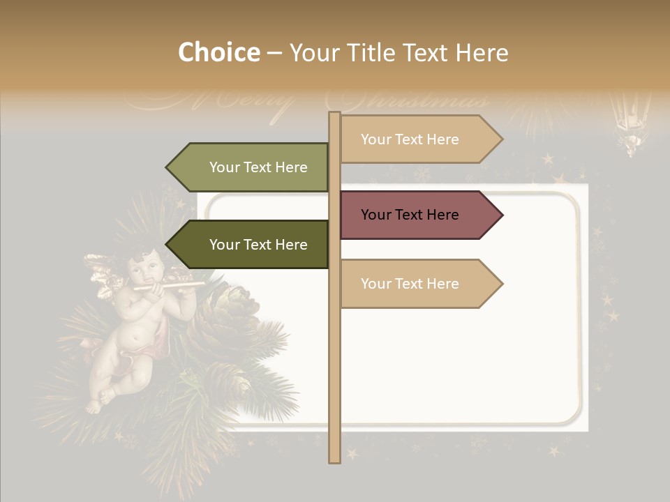 Merry Christmas Order Decor PowerPoint Template