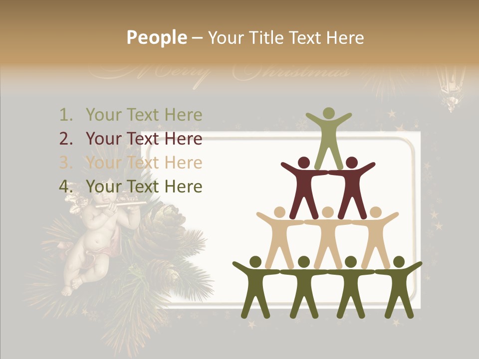 Merry Christmas Order Decor PowerPoint Template