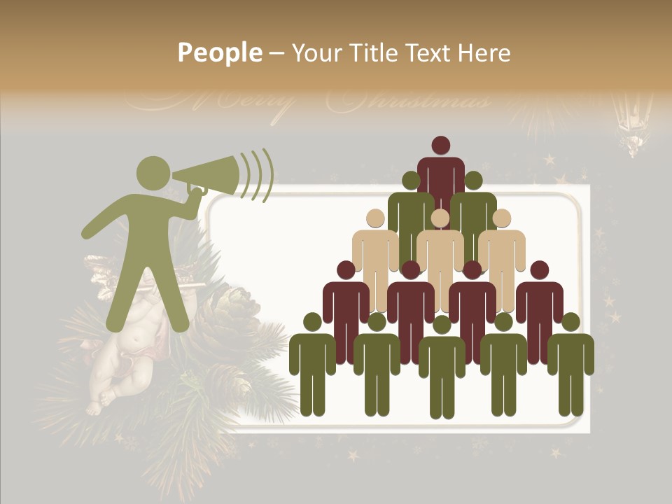 Merry Christmas Order Decor PowerPoint Template