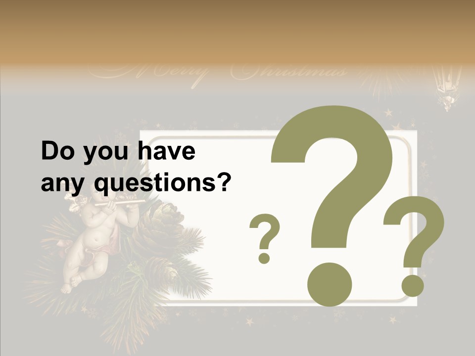 Merry Christmas Order Decor PowerPoint Template