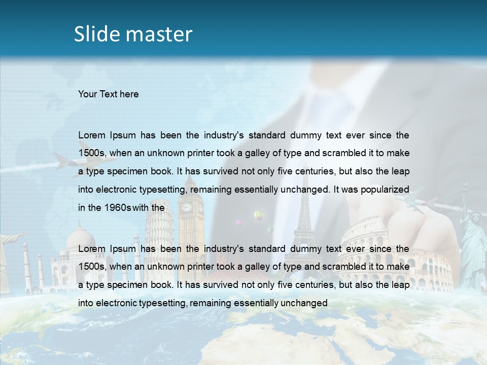 Globe Spring People PowerPoint Template