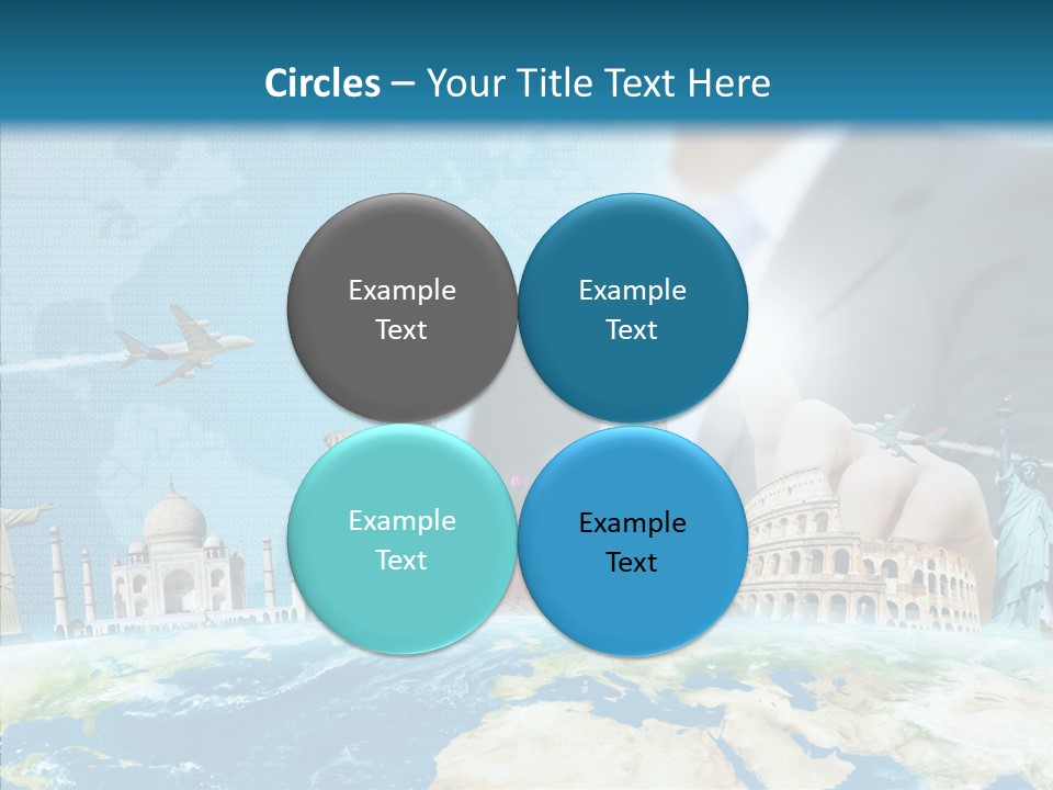 Globe Spring People PowerPoint Template