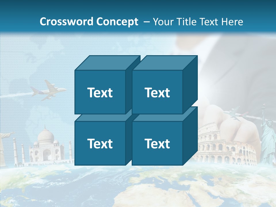 Globe Spring People PowerPoint Template