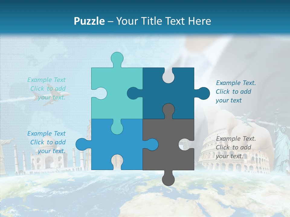 Globe Spring People PowerPoint Template