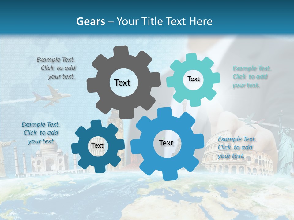 Globe Spring People PowerPoint Template