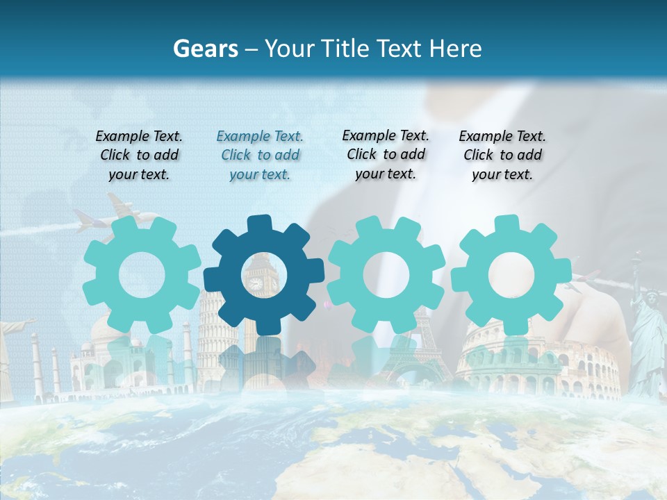 Globe Spring People PowerPoint Template