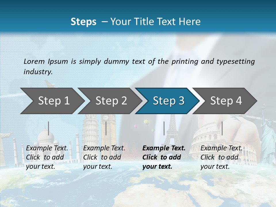 Globe Spring People PowerPoint Template