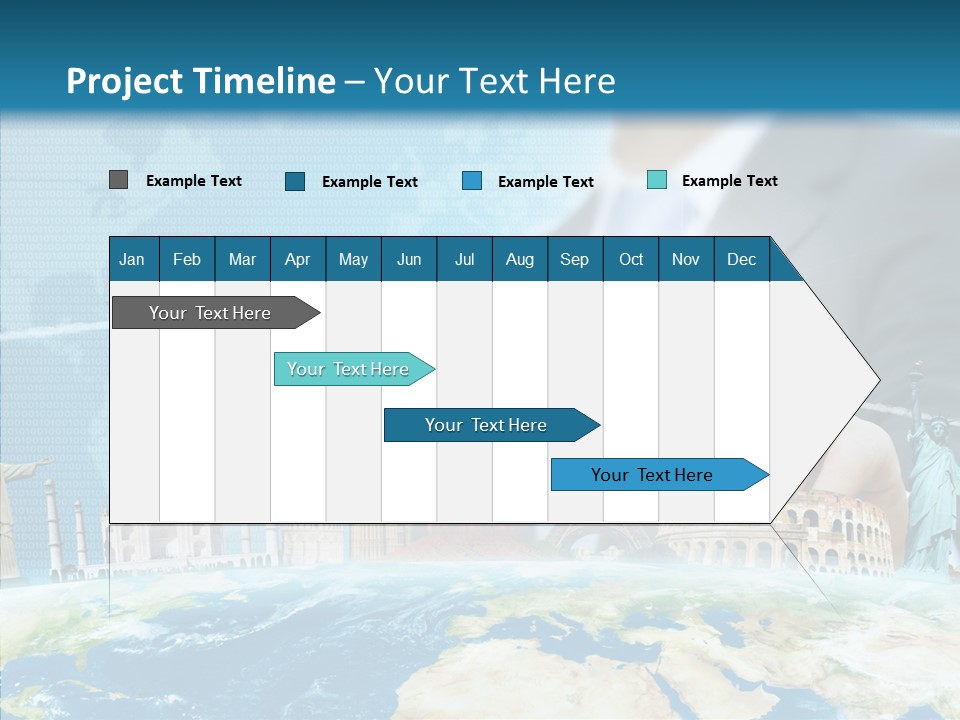 Globe Spring People PowerPoint Template