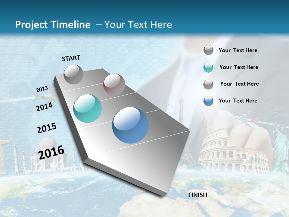 Globe Spring People PowerPoint Template