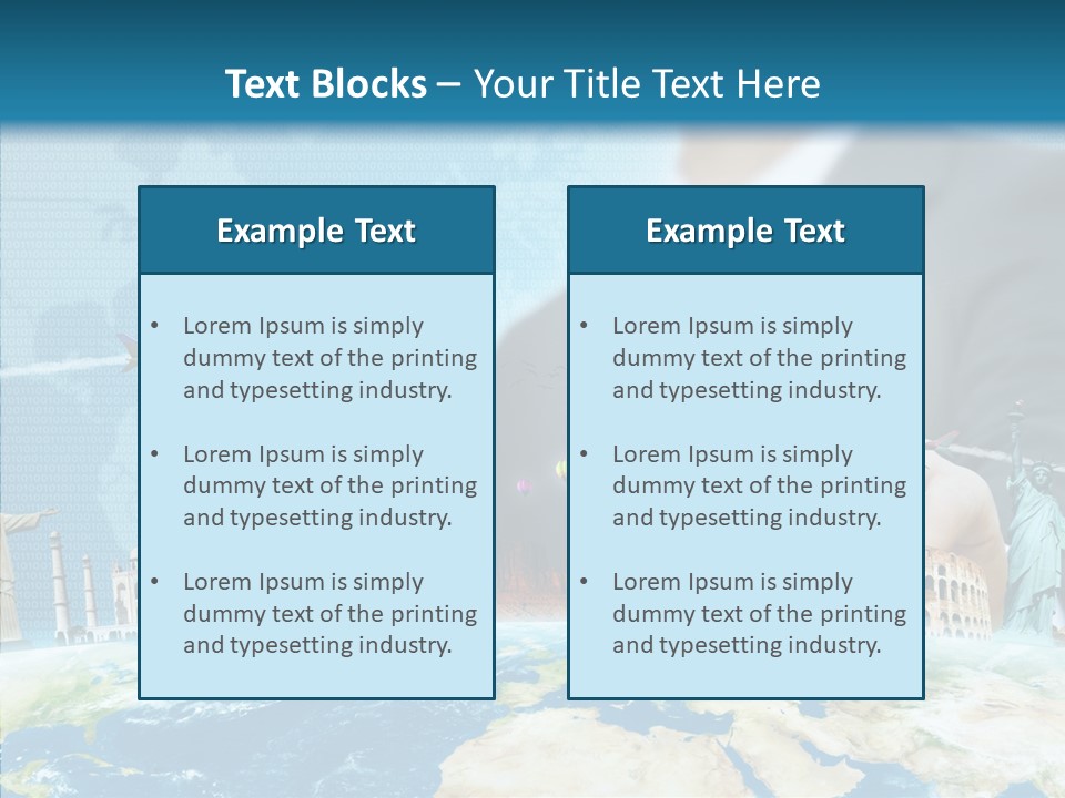 Globe Spring People PowerPoint Template