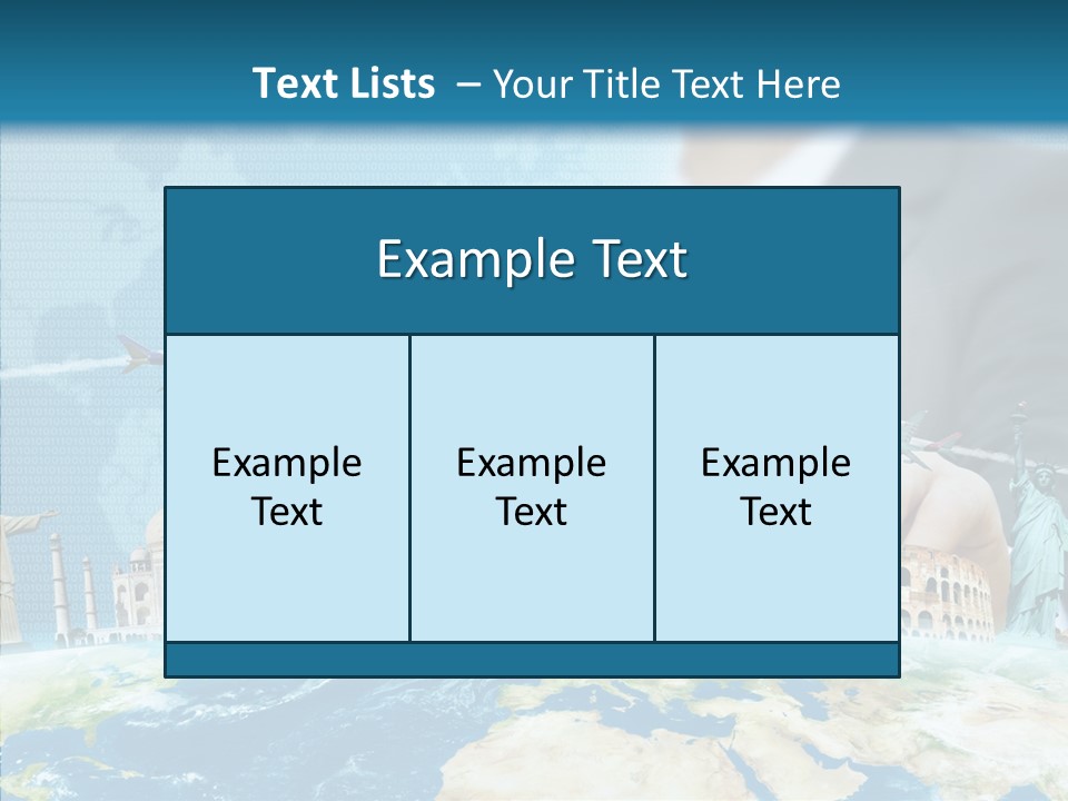 Globe Spring People PowerPoint Template