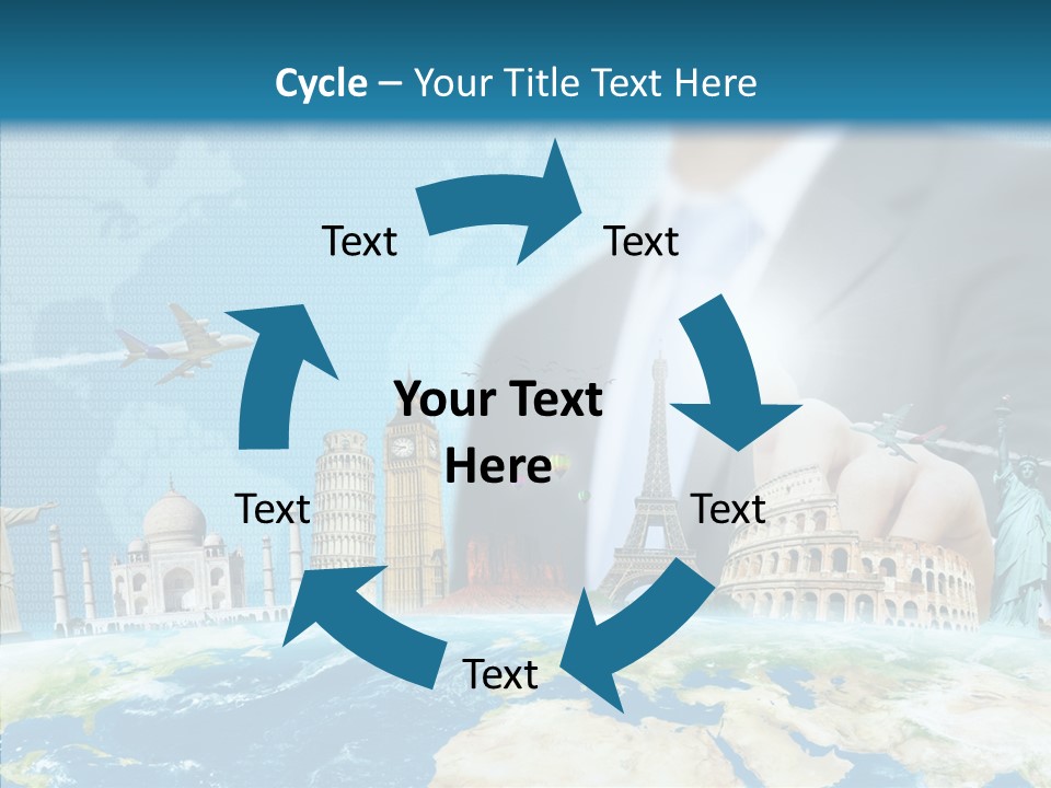 Globe Spring People PowerPoint Template