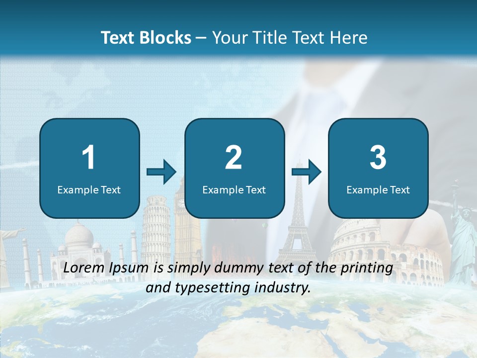 Globe Spring People PowerPoint Template