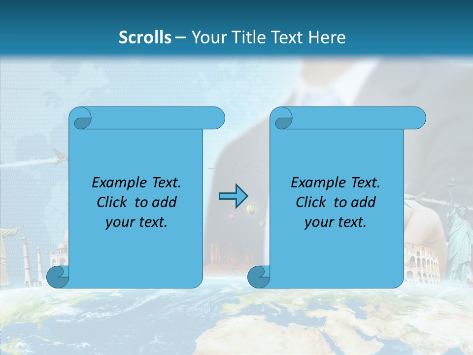 Globe Spring People PowerPoint Template